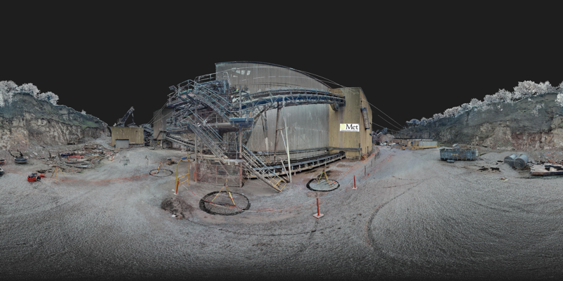 3D Panorama of a quarry